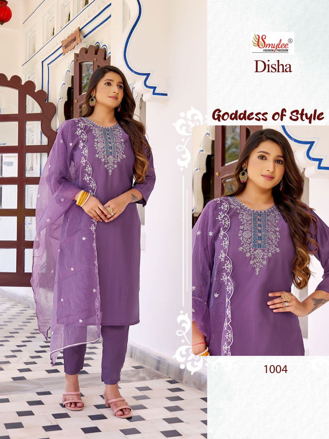 Disha By Rung Roman Silk Embroidery Kurti With Bottom Dupatta Wholesale Price In Surat